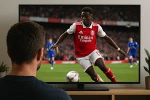 Watching Arsenal on TV